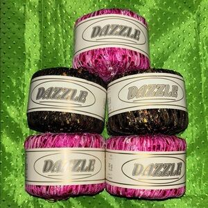 Dazzle Yarn Bundle in Pink and Black